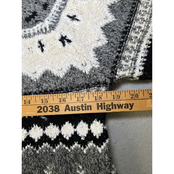 American Eagle Fair Isle Pullover Sweater Women's Small Round Neck Gray NEW - Picture 7 of 8
